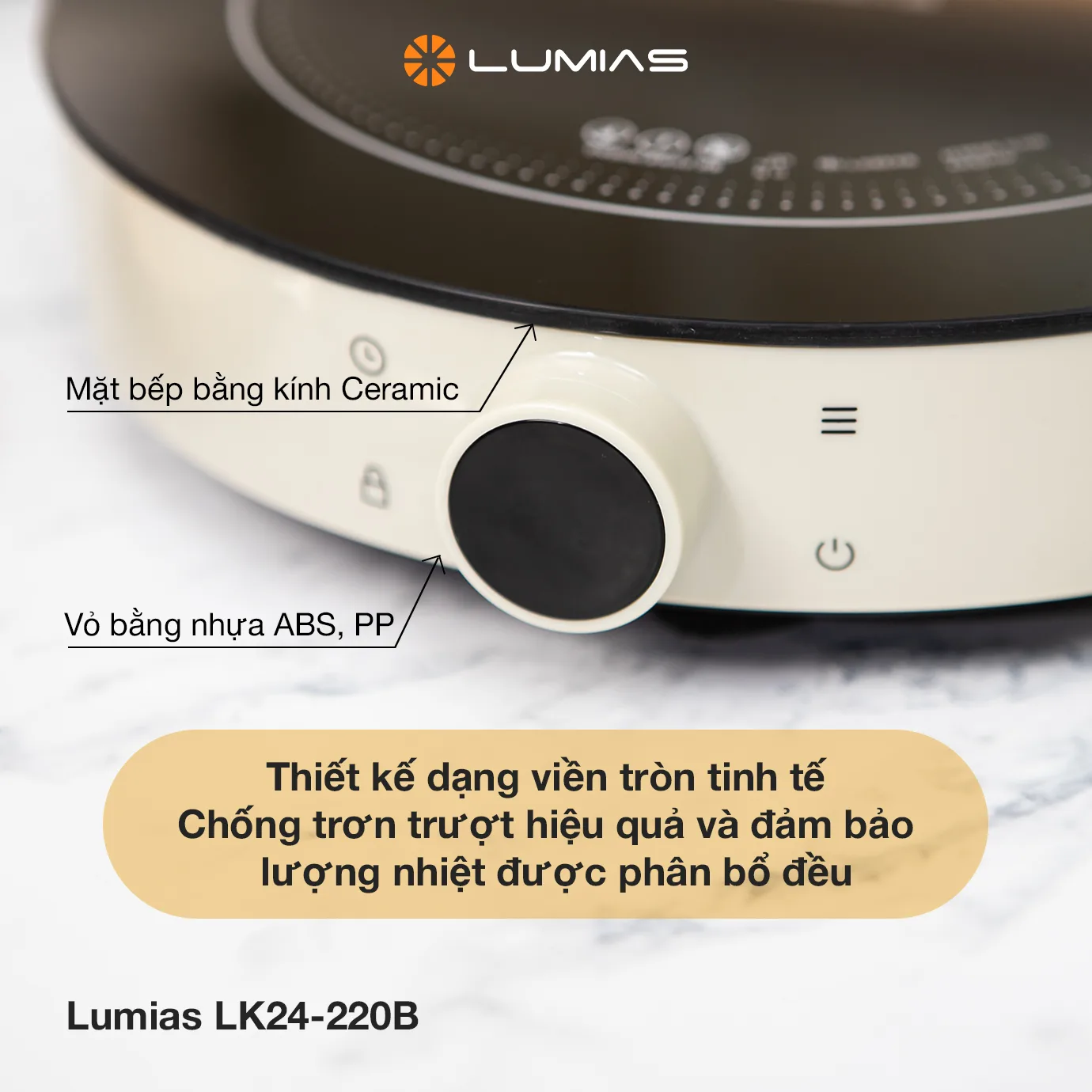 Bếp từ đơn Lumias LK24-220B 3
