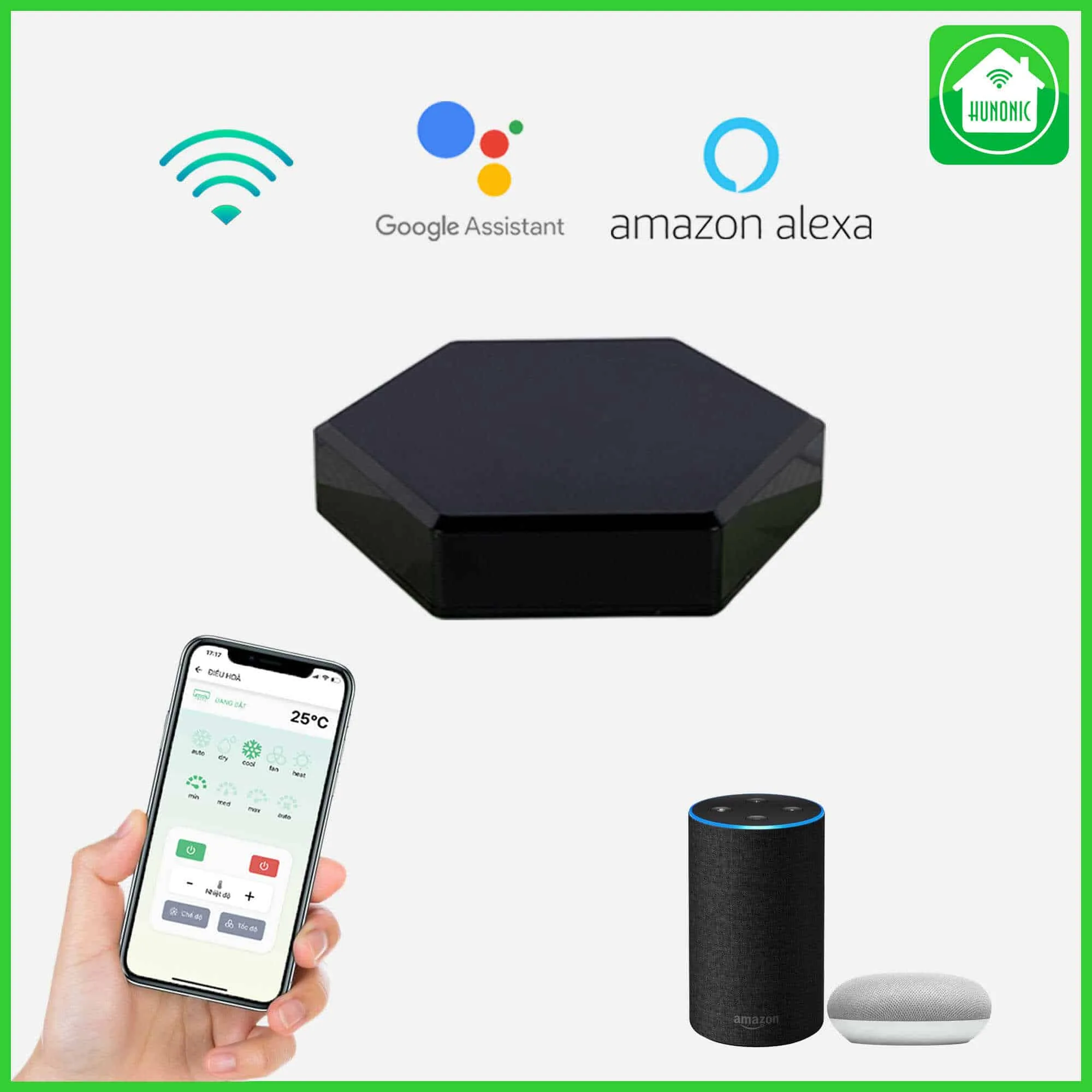 Bộ Điều Khiển Hồng Ngoại Wifi Hunonic IR Pro 4