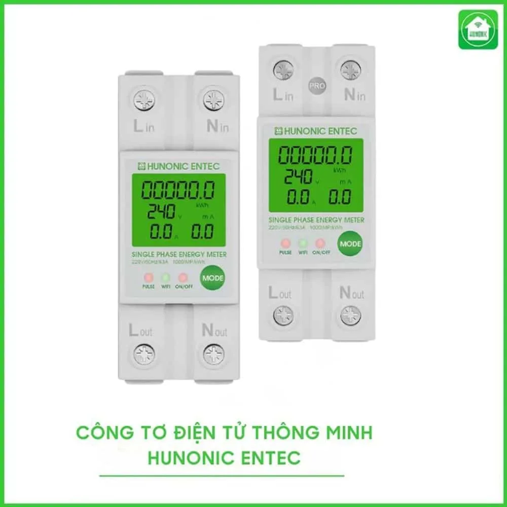 Bộ kiểm soát điện năng Wifi thông minh Hunonic Entec 4