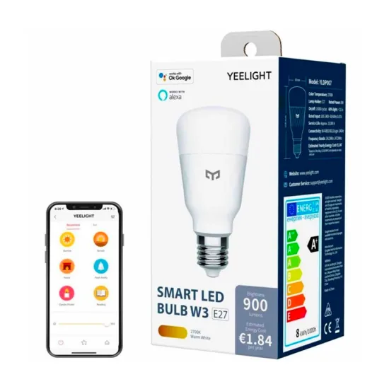 Bóng đèn Yeelight W3 ánh sáng vàng, đui xoắn E27 – 2700k 6
