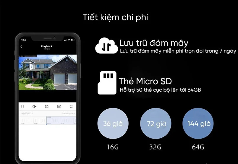 Camera ngoài trời Imilab EC3 Pro 8