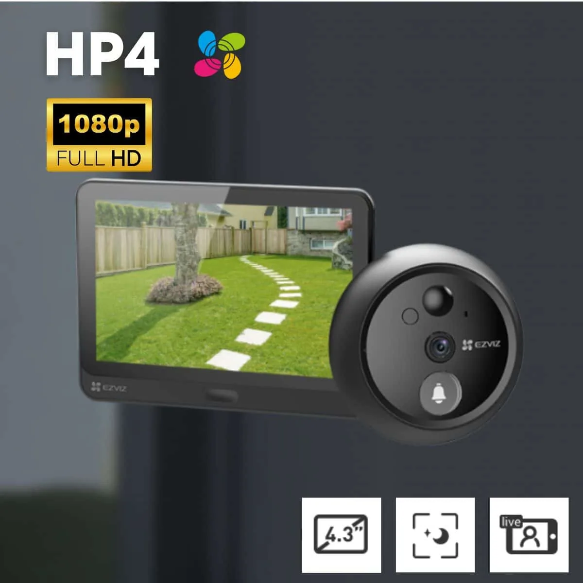 Chuông cửa màn hình Ezviz HP4 1080p 2