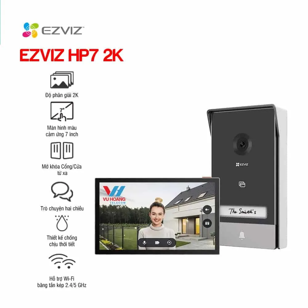 Chuông cửa màn hình Ezviz HP7 2K 2
