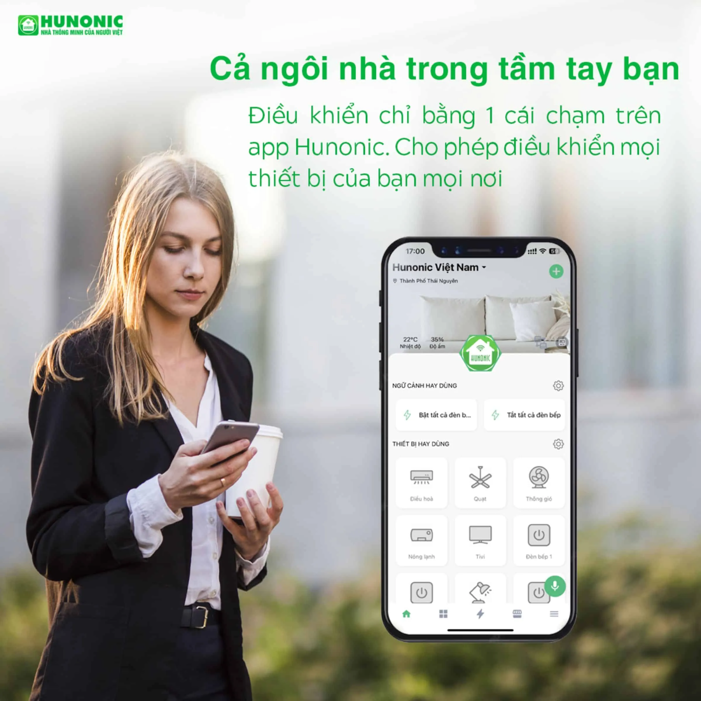 Công tắc cảm ứng WiFi Hunonic Datic 3