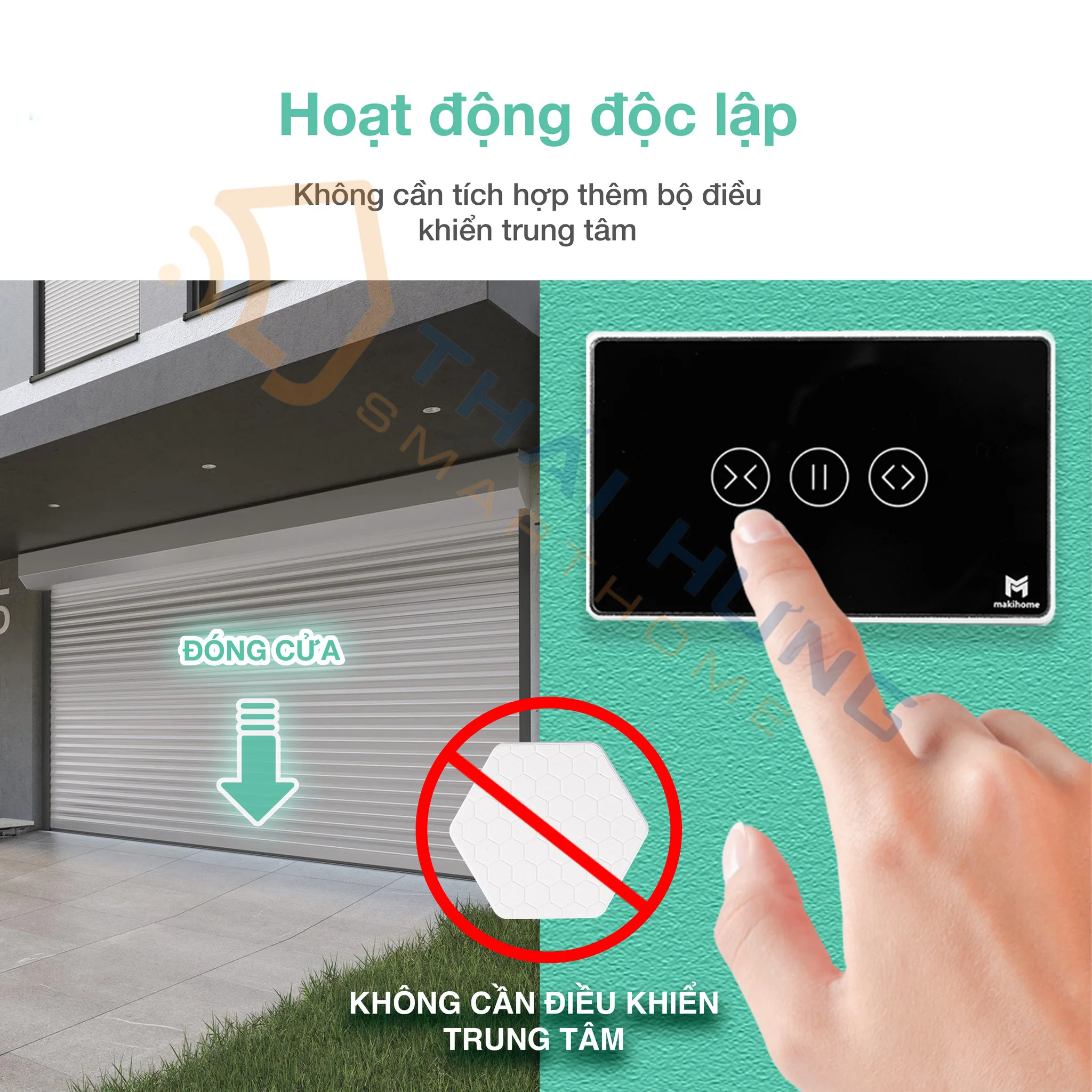 Công tắc cửa cuốn Homekit MakiHome 5