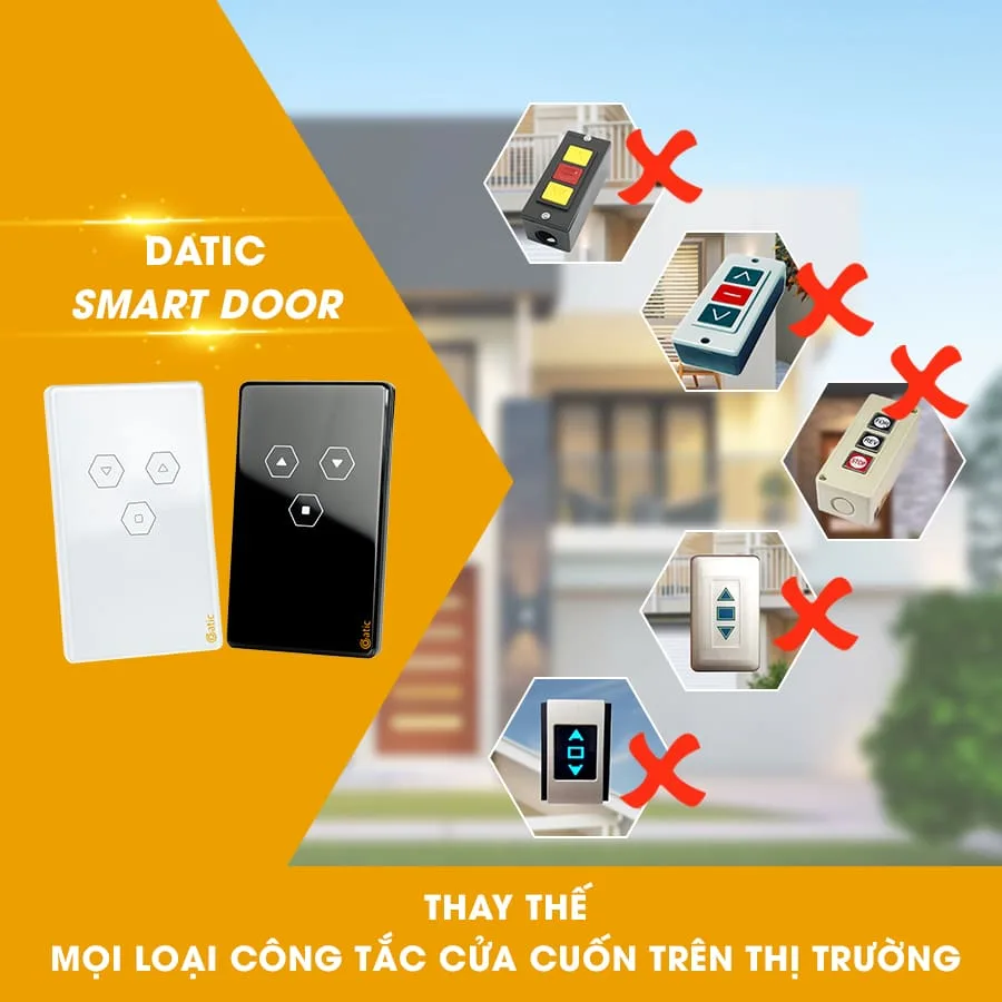 Công tắc cửa cuốn Wifi Hunonic Datic Smart Door 2