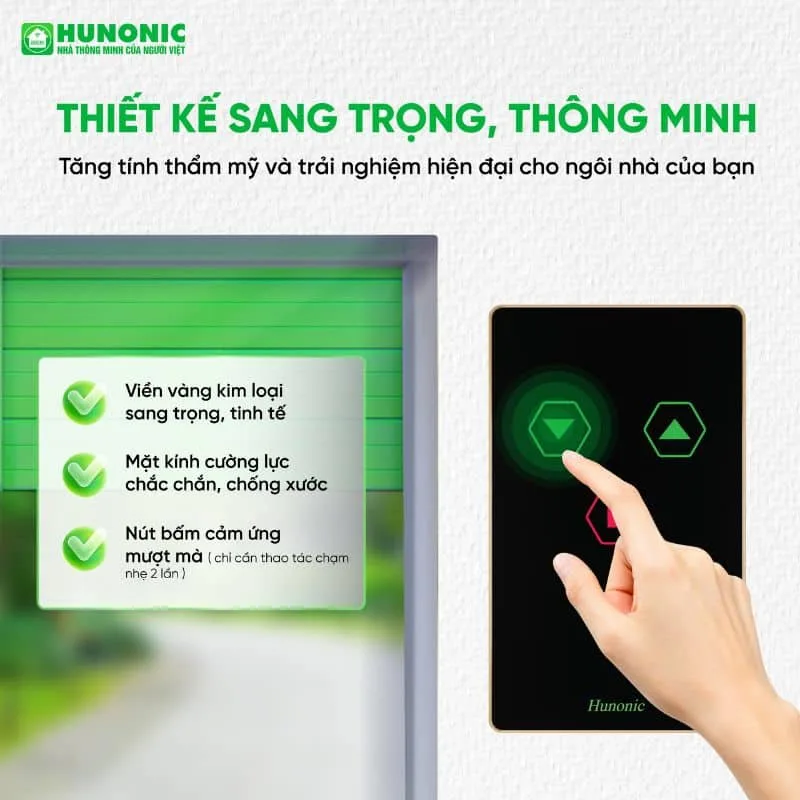 Công tắc cửa cuốn Wifi Hunonic Door S 2