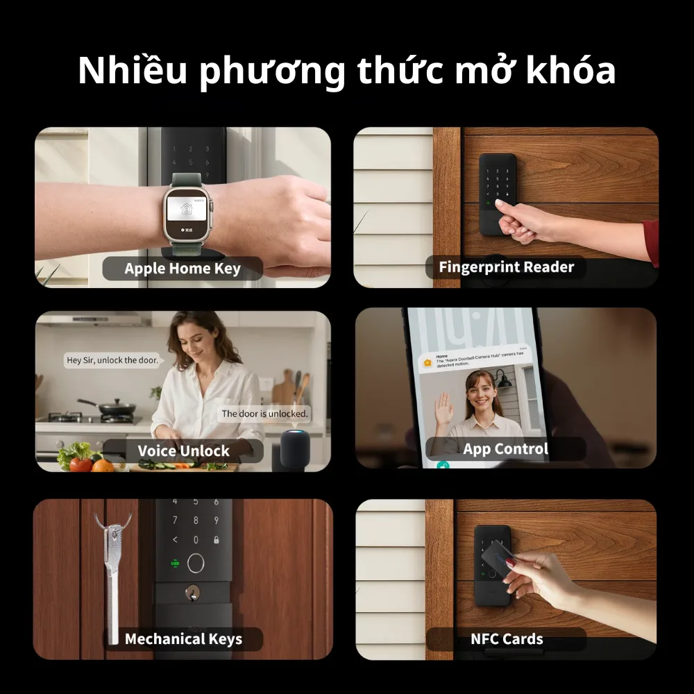Khóa vân tay thông minh Aqara U400 4
