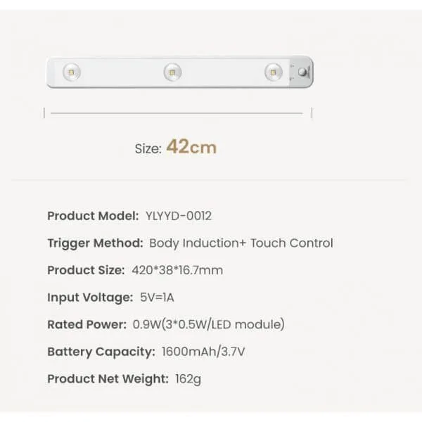 Đèn LED thanh cảm biến Yeelight Motion Sensor Mate Light 4